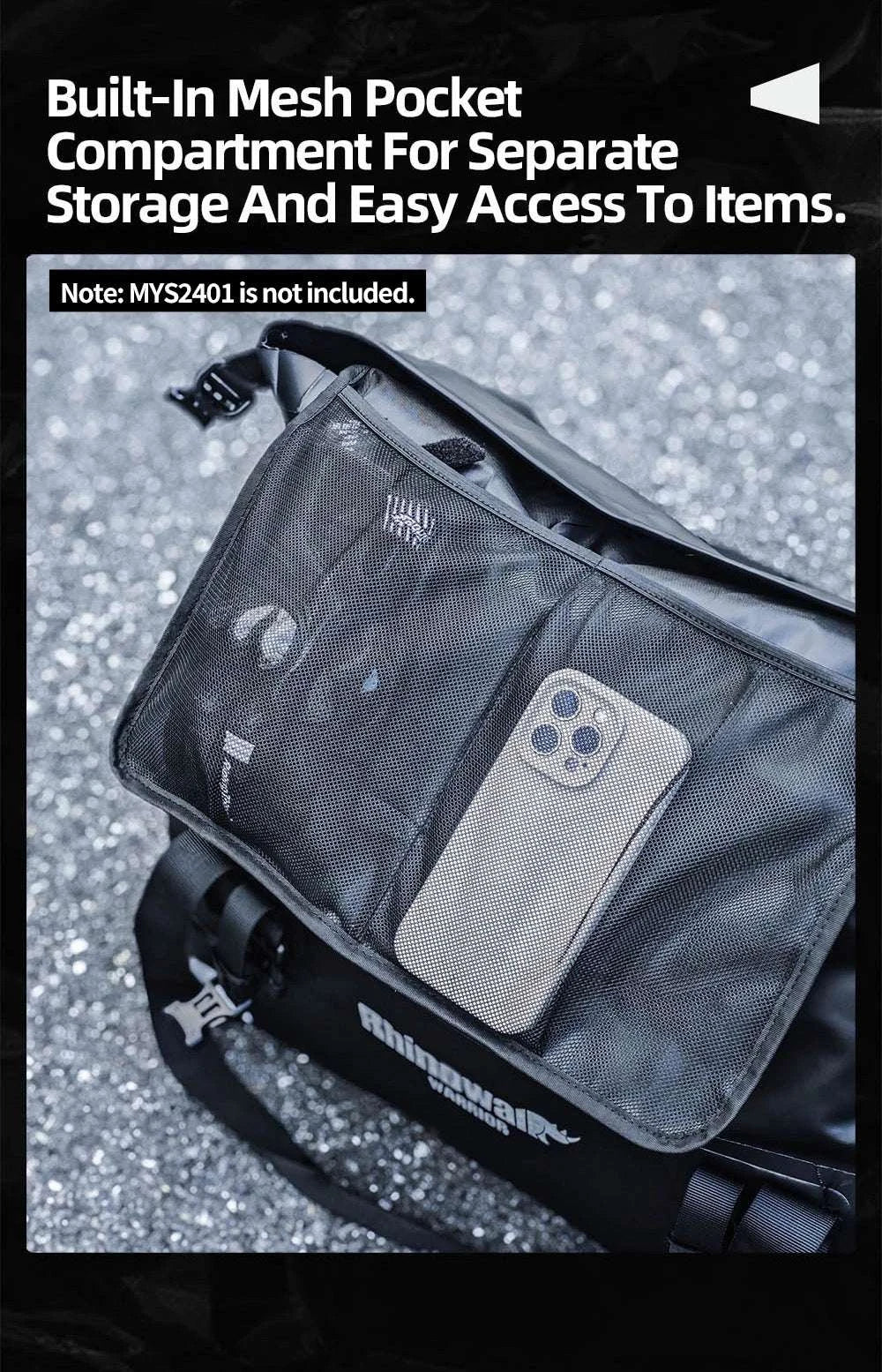 Waterproof Motorcycle Saddle Bag 20L 40L 65L Tail Seat Storage Pack-20L / China Mainland