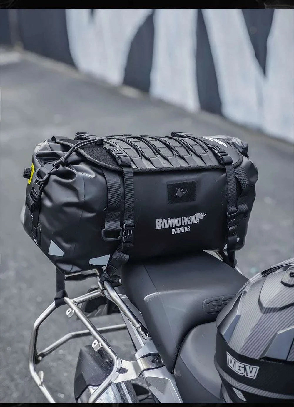 Waterproof Motorcycle Saddle Bag 20L 40L 65L Tail Seat Storage Pack-20L / China Mainland