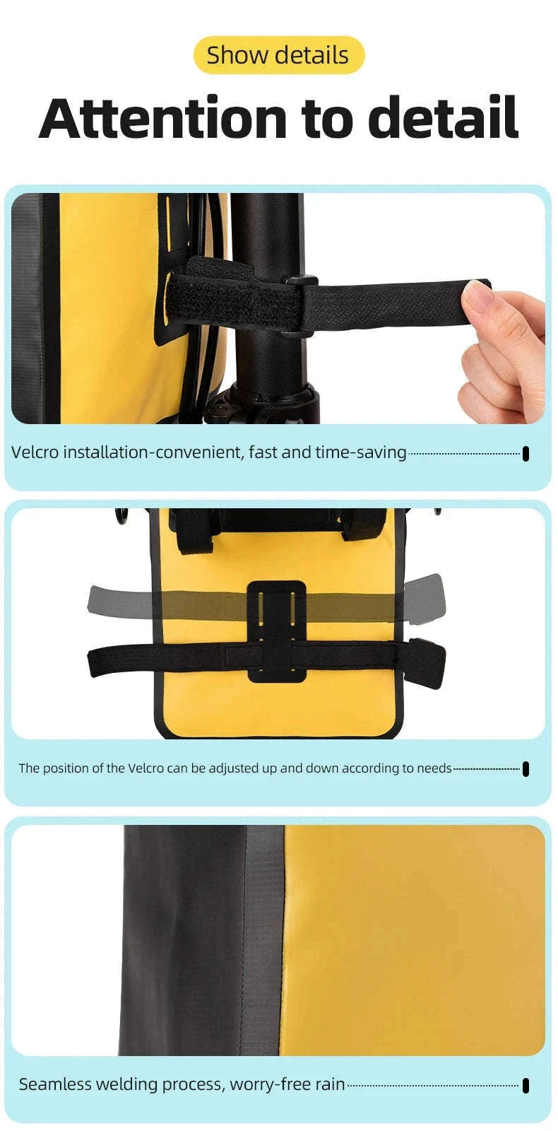 Waterproof Motorcycle Saddle Bag for Tools and Travel Storage-AS-079
