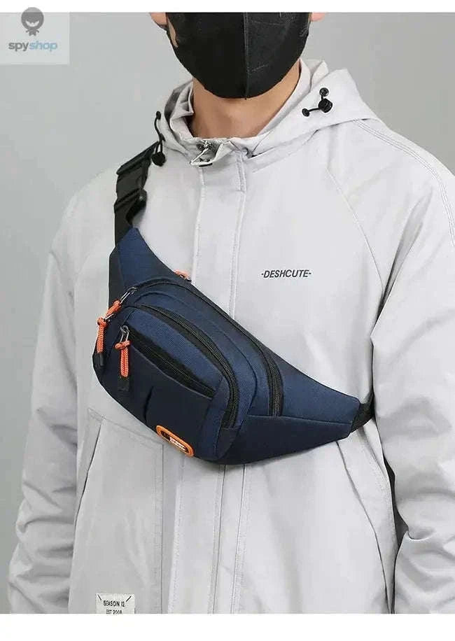 Waterproof Oxford Mobile Waist Bag for Everyday Carry-GRAY