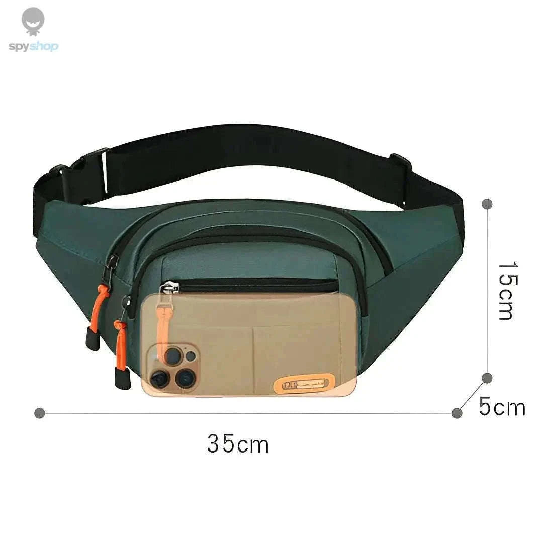 Waterproof Oxford Mobile Waist Bag for Everyday Carry-GRAY