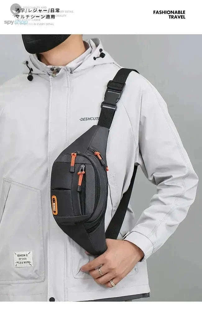 Waterproof Oxford Mobile Waist Bag for Everyday Carry-GRAY