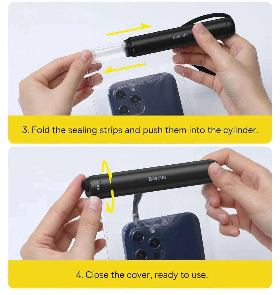 Waterproof Phone Bag for Phones Under 7.2 Inches-WHITE / Size Under 7.2 Inch