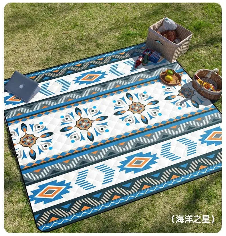 Waterproof Picnic Blanket – Large Outdoor Beach & Camping Mat-Platonist style / 200cm*200cm / China Mainland