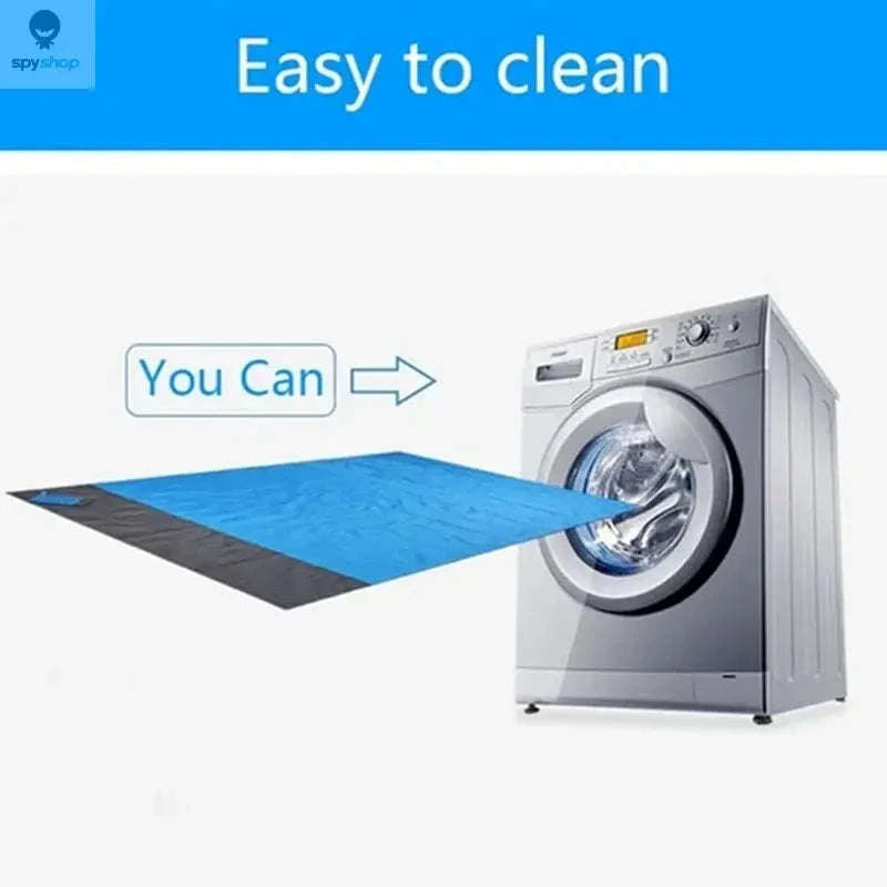 Waterproof Pocket Beach Mat – Compact, Sand‑Free Outdoor Blanket-Orange