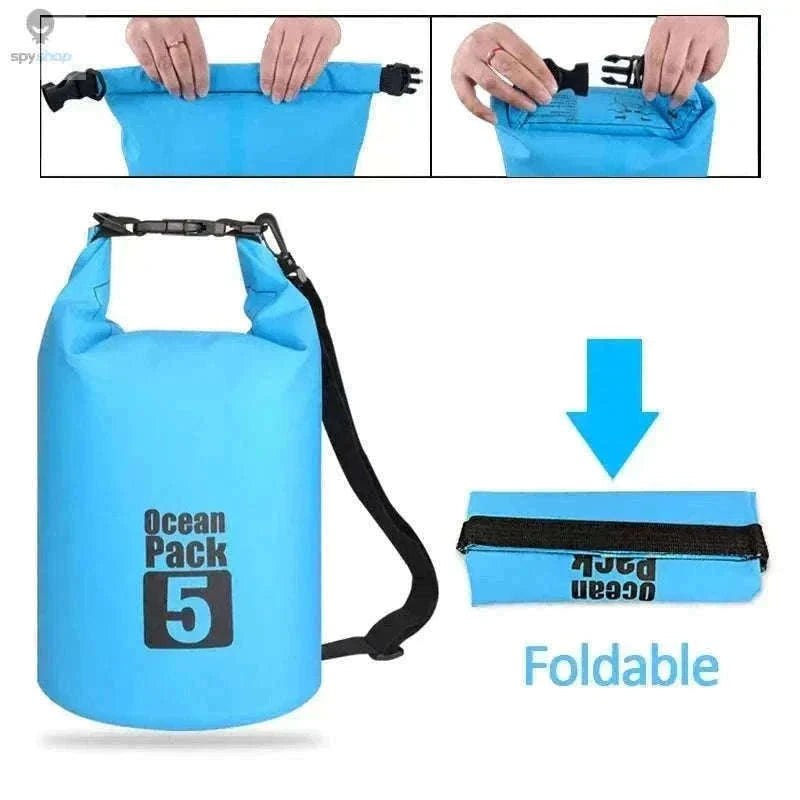 Waterproof PVC Dry Bag for Kayaking and Outdoor Adventures-A5 2L-No straps
