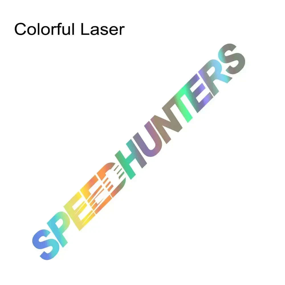 Waterproof Racing Car Vinyl Sticker 100x10cm-100x10 cm / Colorful Laser