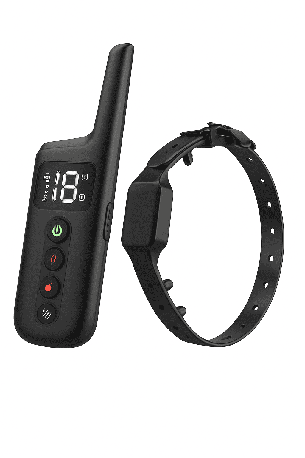 Waterproof Rechargeable Dog Training Collar with 500m Remote Control-black