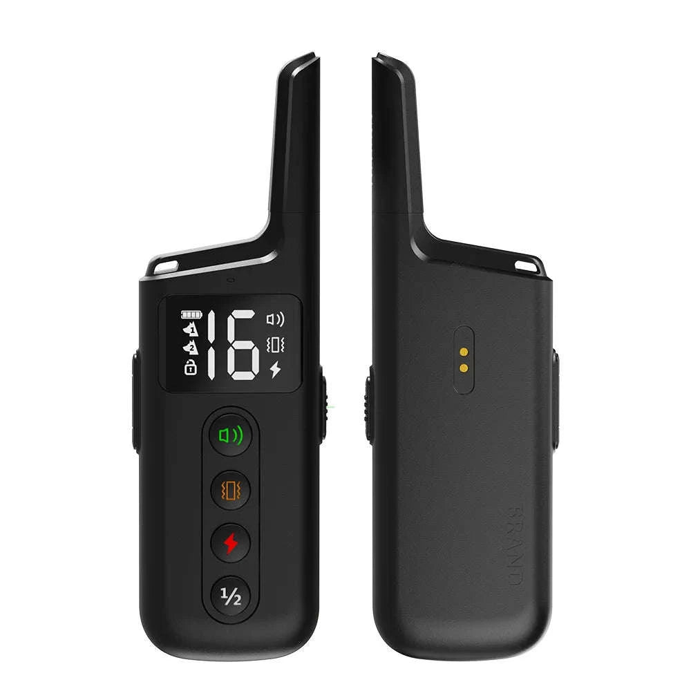 Waterproof Rechargeable Dog Training Collar with 500m Remote Control-black