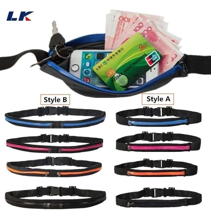 Waterproof Running Waist Pack for Secure, Bounce-Free Storage-B style Rose / CHINA