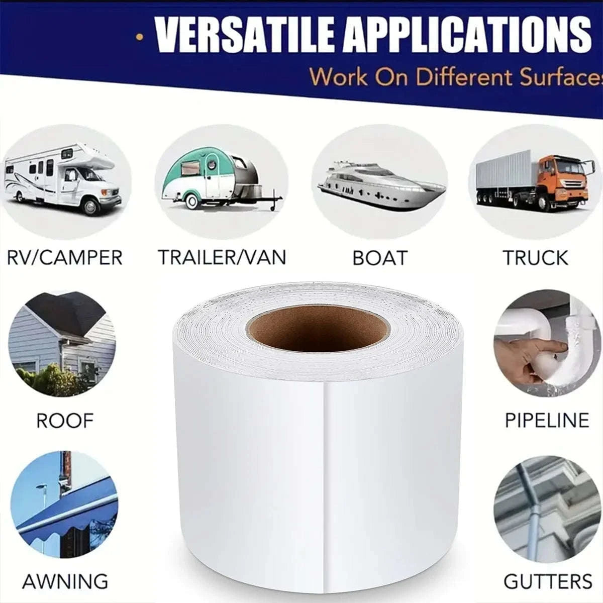 Waterproof RV Roof Repair Tape-5cmX5M