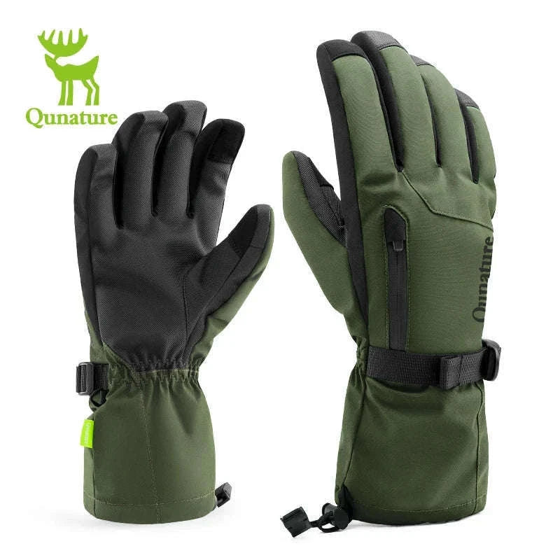Waterproof Ski Gloves with Touchscreen & Anti-Slip Grip-014-S347-PK / XL