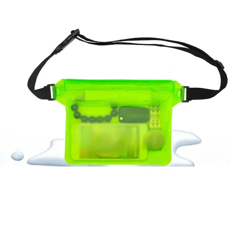 Waterproof Swimming Dry Bag for Phone & Keys-Green