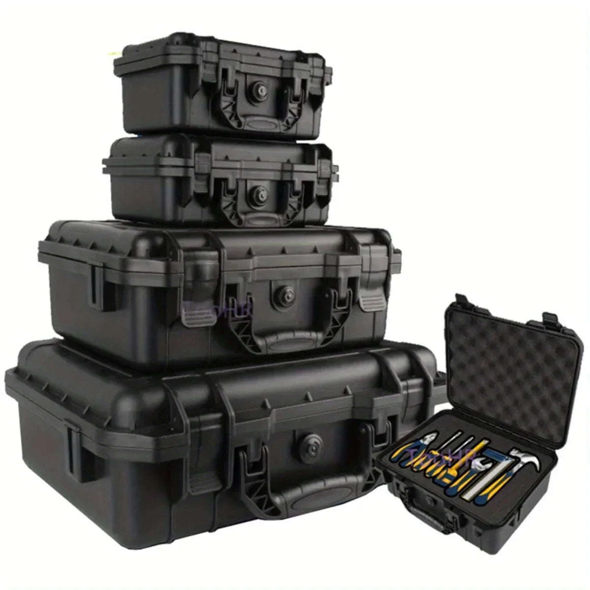 Waterproof Tool Case with Pre‑Cut Sponge Inserts-363x290x136mm