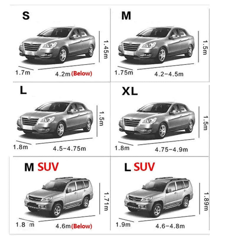 Waterproof Universal Car Cover for Sedan and SUV-SUV M