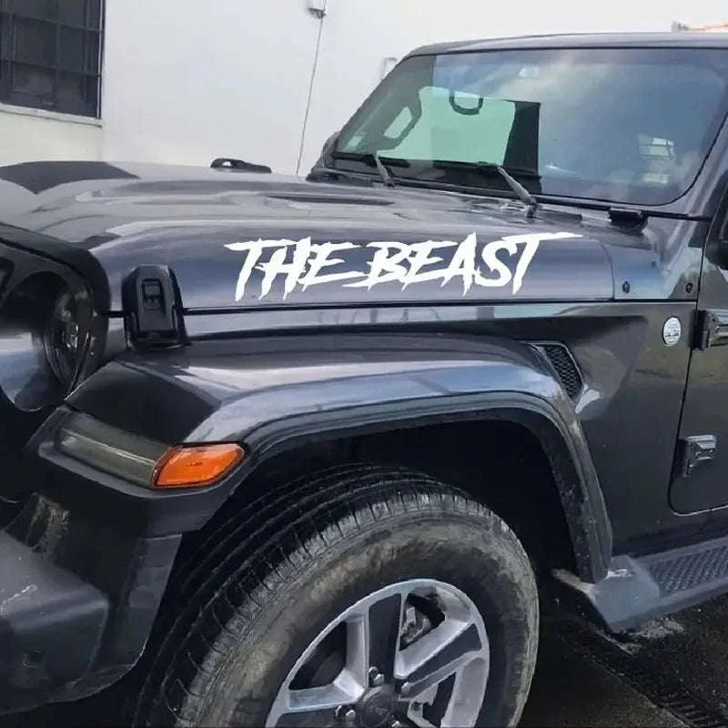 Waterproof Vinyl Letter Sticker for Car, Window, Door, Bumper-black / M