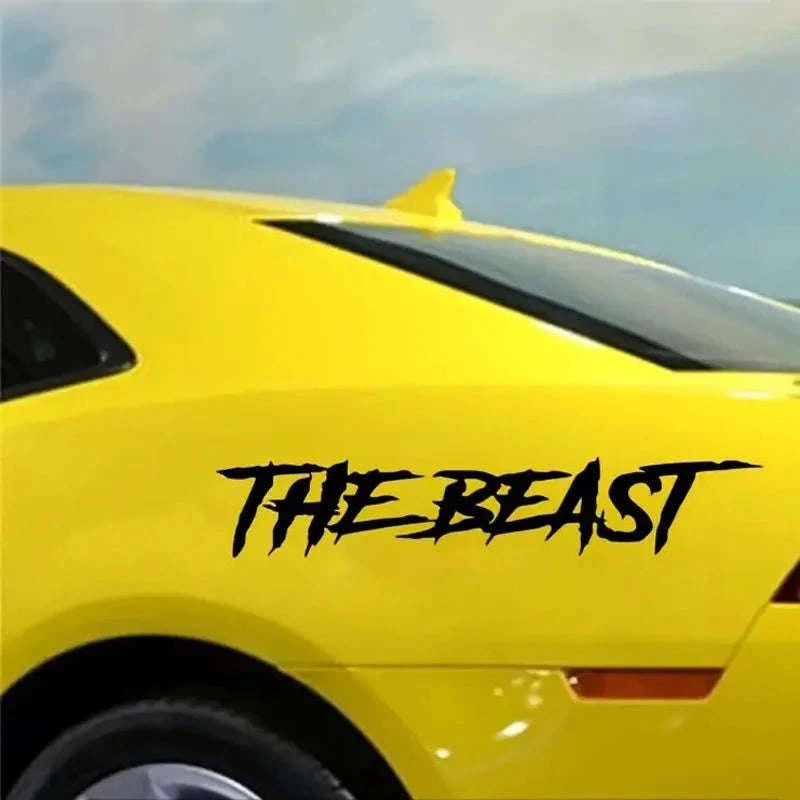 Waterproof Vinyl Letter Sticker for Car, Window, Door, Bumper-black / M