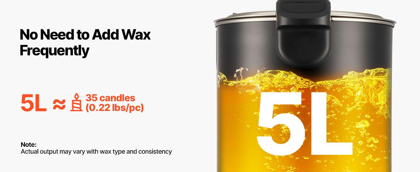 Wax Melter for Candle Making with Fast Heating & Easy Pour Spout-6L 750W / United States