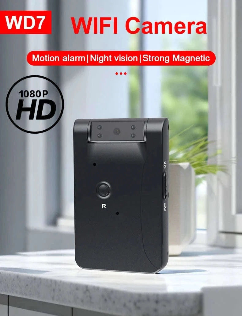 WD7 Mini Camera HD WiFi Camcorder with Night Vision-With Wifi / Standard(No TF Card)