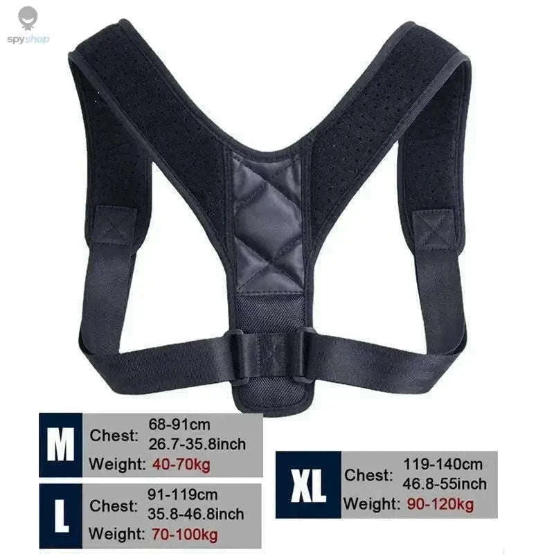 Wearable Back Alignment System for Daily Posture Support-black M