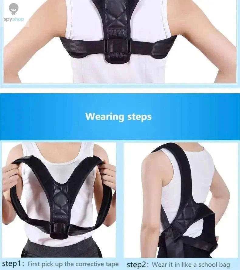 Wearable Back Alignment System for Daily Posture Support-black M
