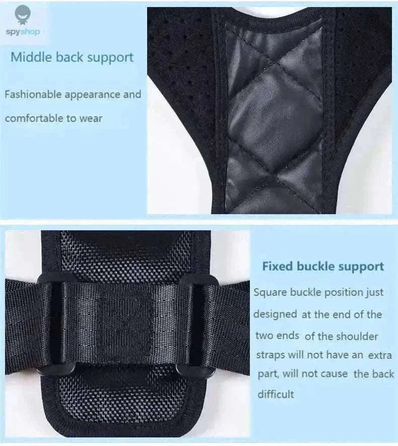 Wearable Back Alignment System for Daily Posture Support-black M
