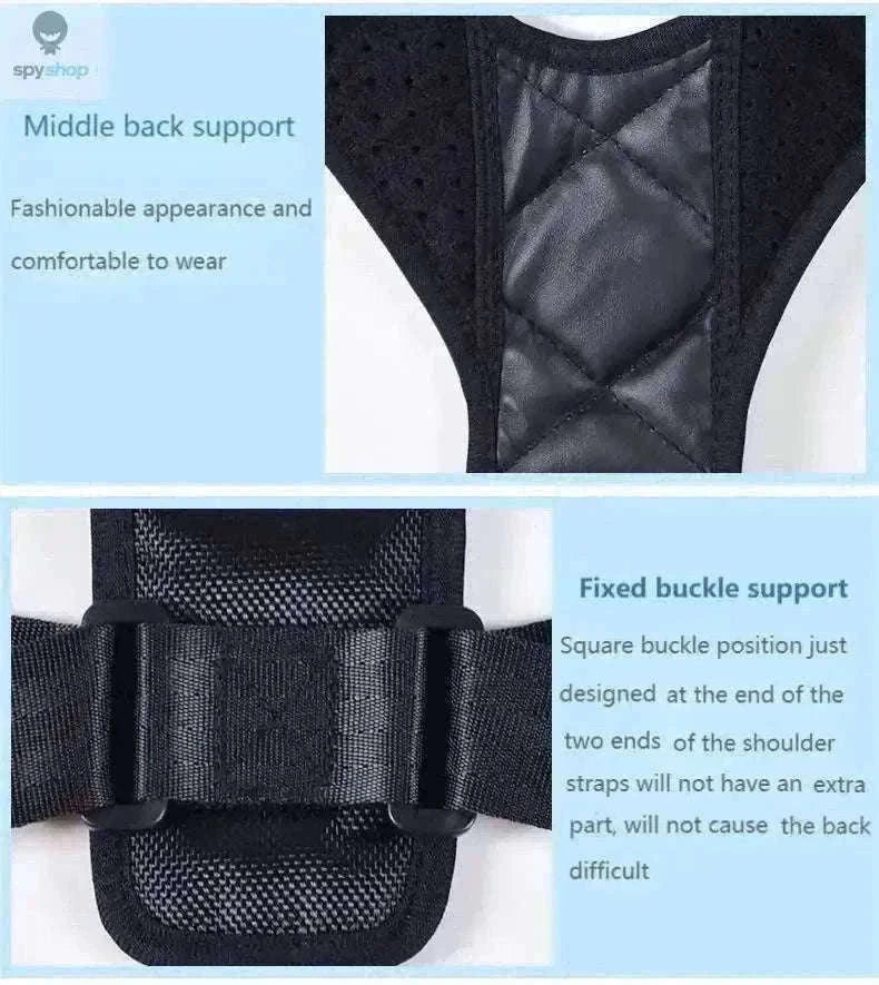 Wearable Back Alignment System for Daily Posture Support-black M