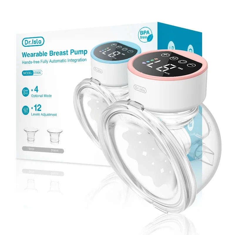 Wearable Electric Breast Pump Hands-Free, Quiet & Rechargeable-SKY BLUE