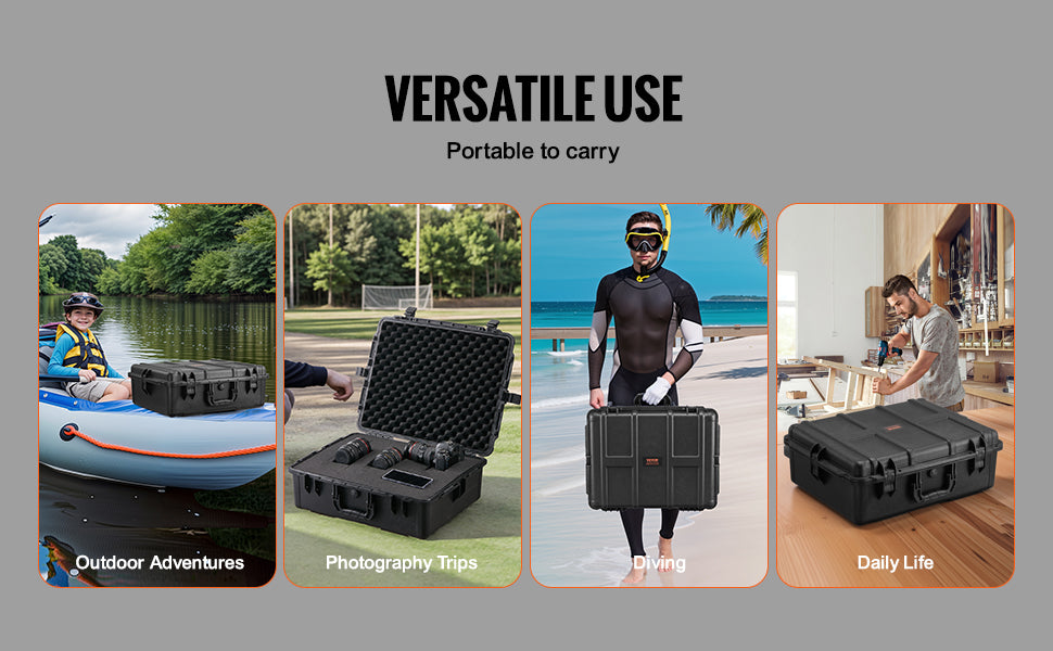 IP67 Waterproof Hard Case with Custom Foam & Secure Lock Design