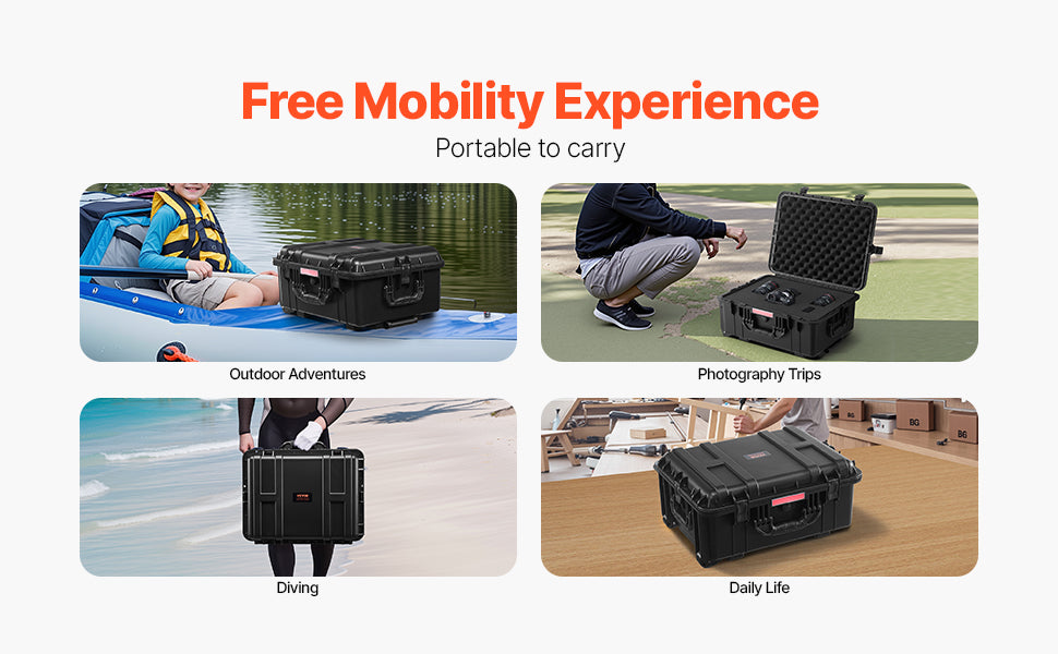 IP67 Waterproof Hard Case with Custom Foam & Secure Lock Design