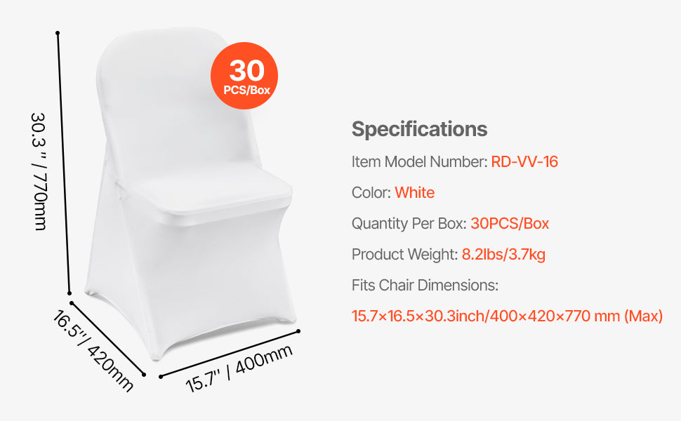 SucceBuy 50 pezzi Nastro elastico in Spandex per sedie, fasce per sedia per matrimonio, banchetto, decorazione, elastico, coperture per sedie all’ingrosso