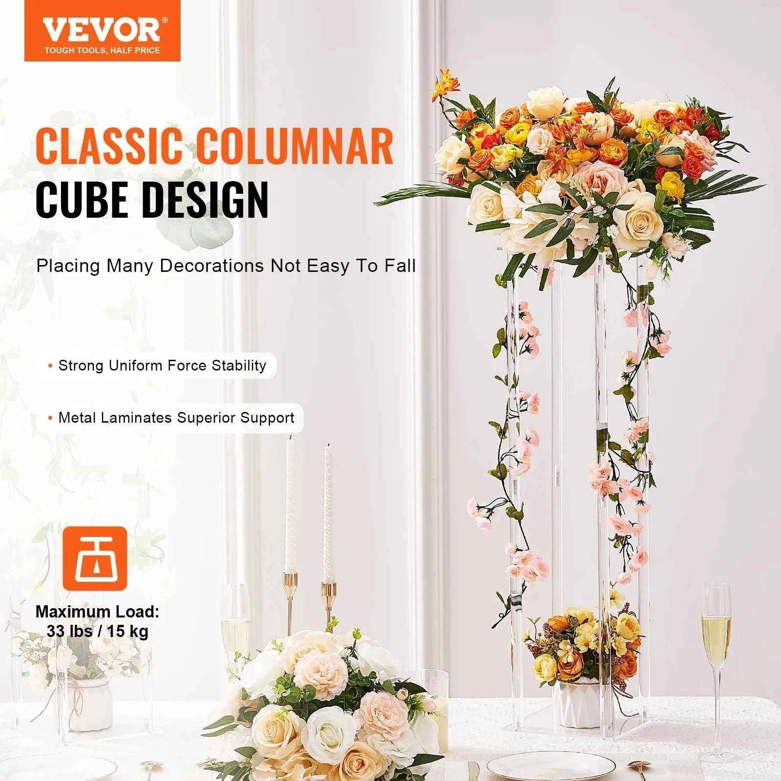 Wedding Flower Stand Floral Display Rack-2pcs 80cm A / United States