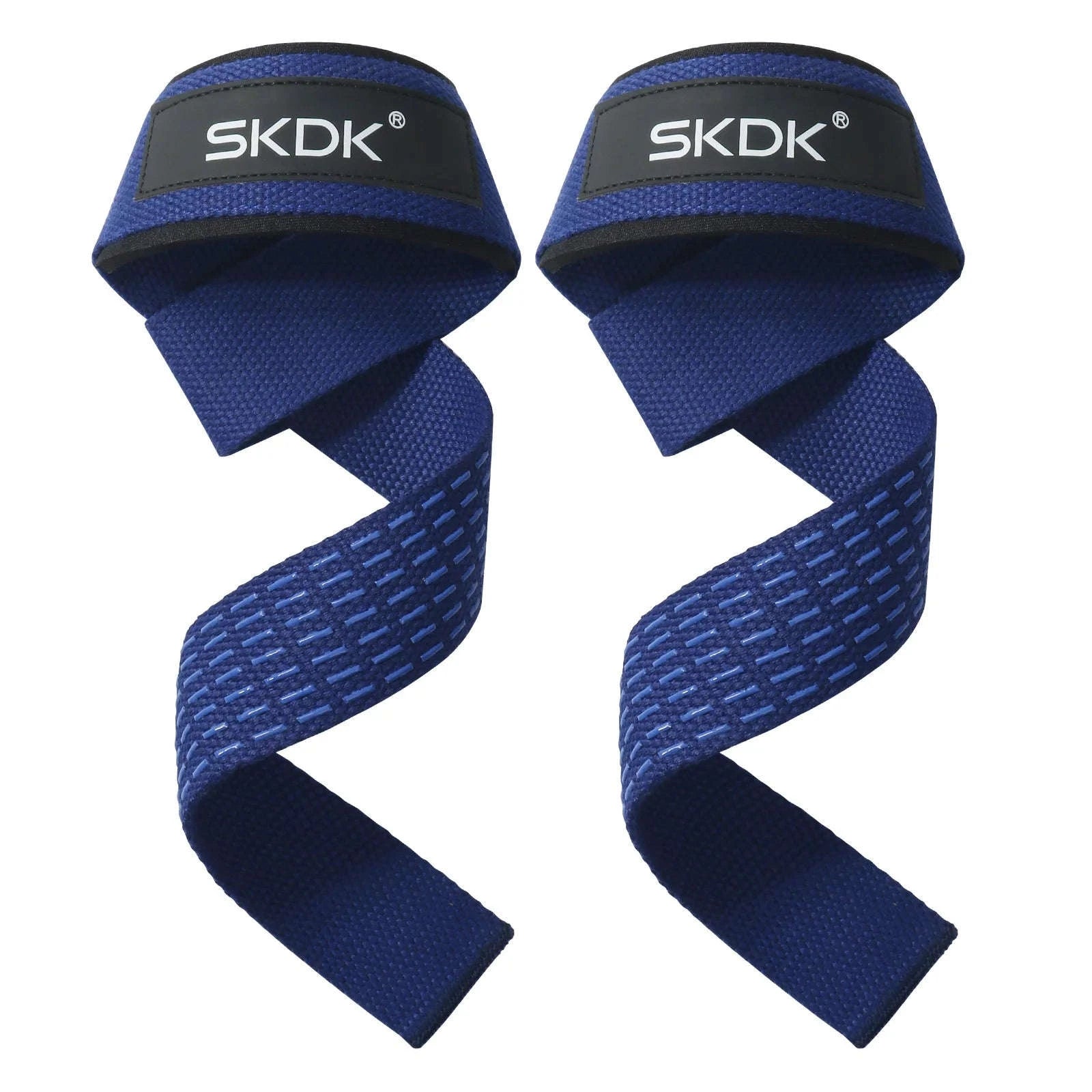 Weightlifting Wrist Straps for Strength Training Support-JZST-Blue