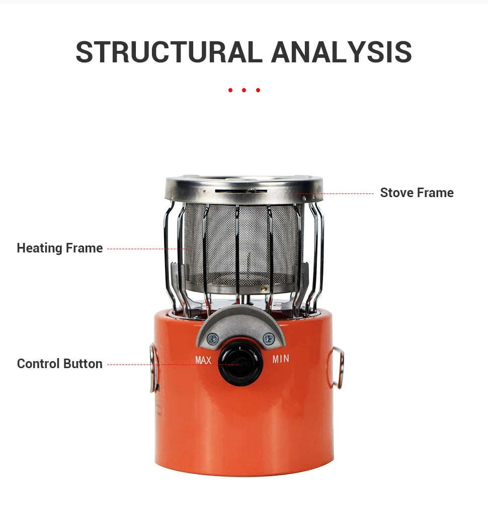 WESTTUNE Outdoor Gas Stove for Cooking and Heating-Orange