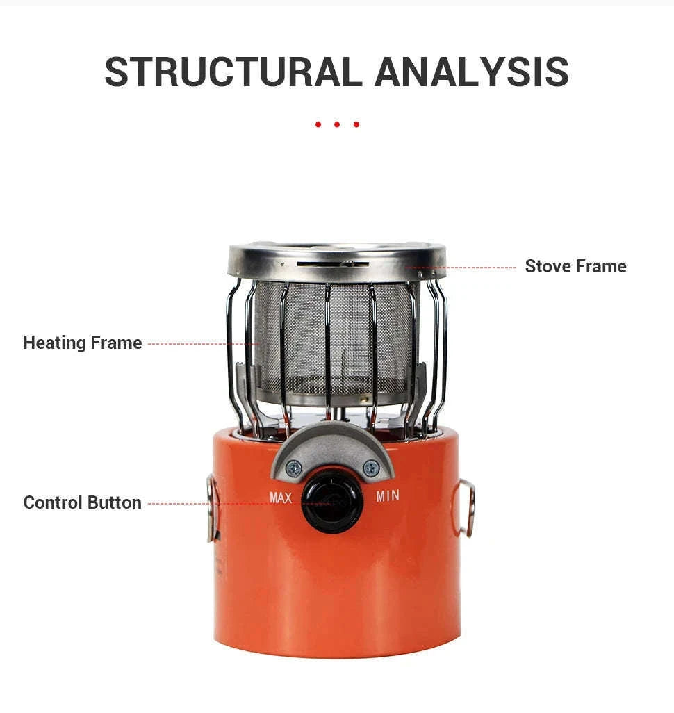 WESTTUNE Outdoor Gas Stove for Cooking and Heating-Orange