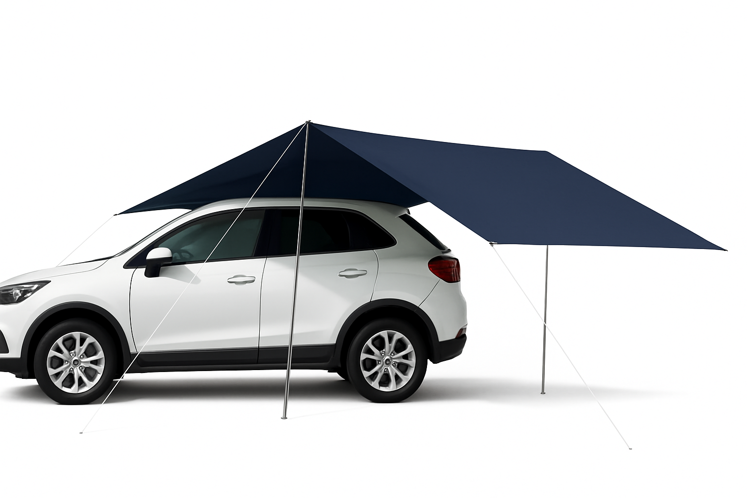 Portable Car Awning Tarp for Camping and Outdoor Shade