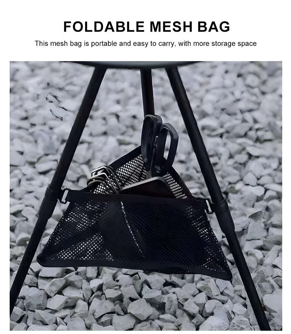 WESTTUNE Ultralight Outdoor Round Camping Table Set (2 Pcs)-2 Pcs Set / United States