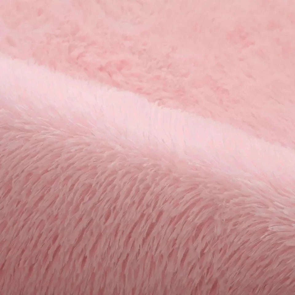 White Fluffy Pink Rug for Modern Living Rooms-Sky Blue / 80x200cm 31x78inch