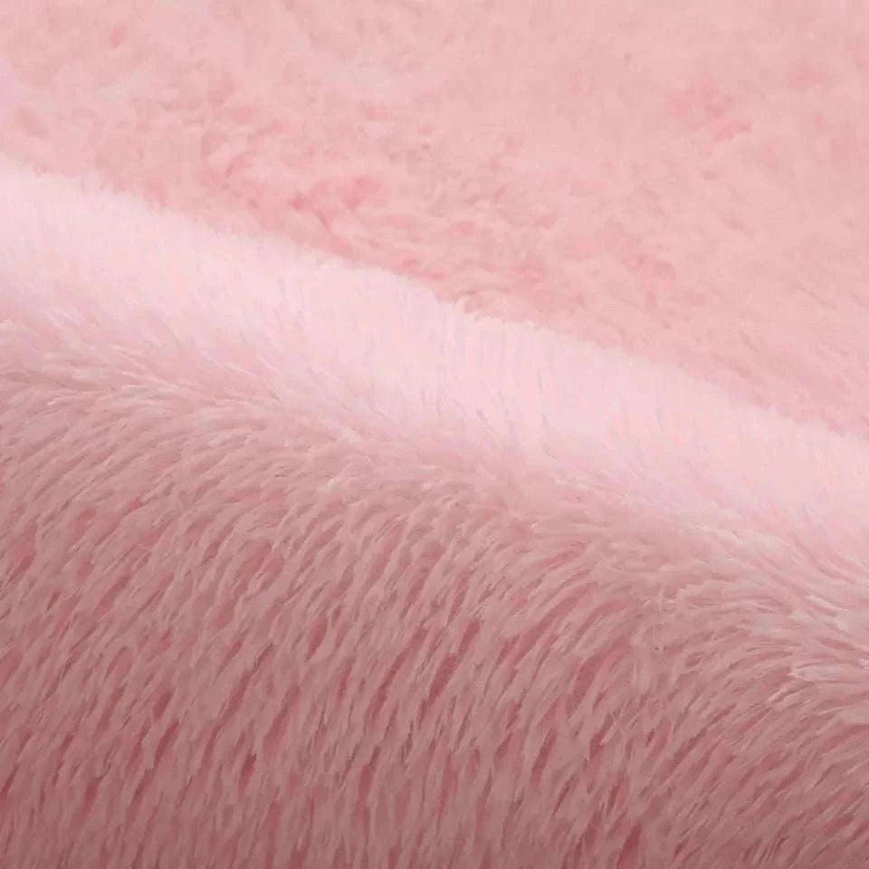 White Fluffy Pink Rug for Soft, Modern Living Room Comfort-Sky Blue / 80x200cm 31x78inch