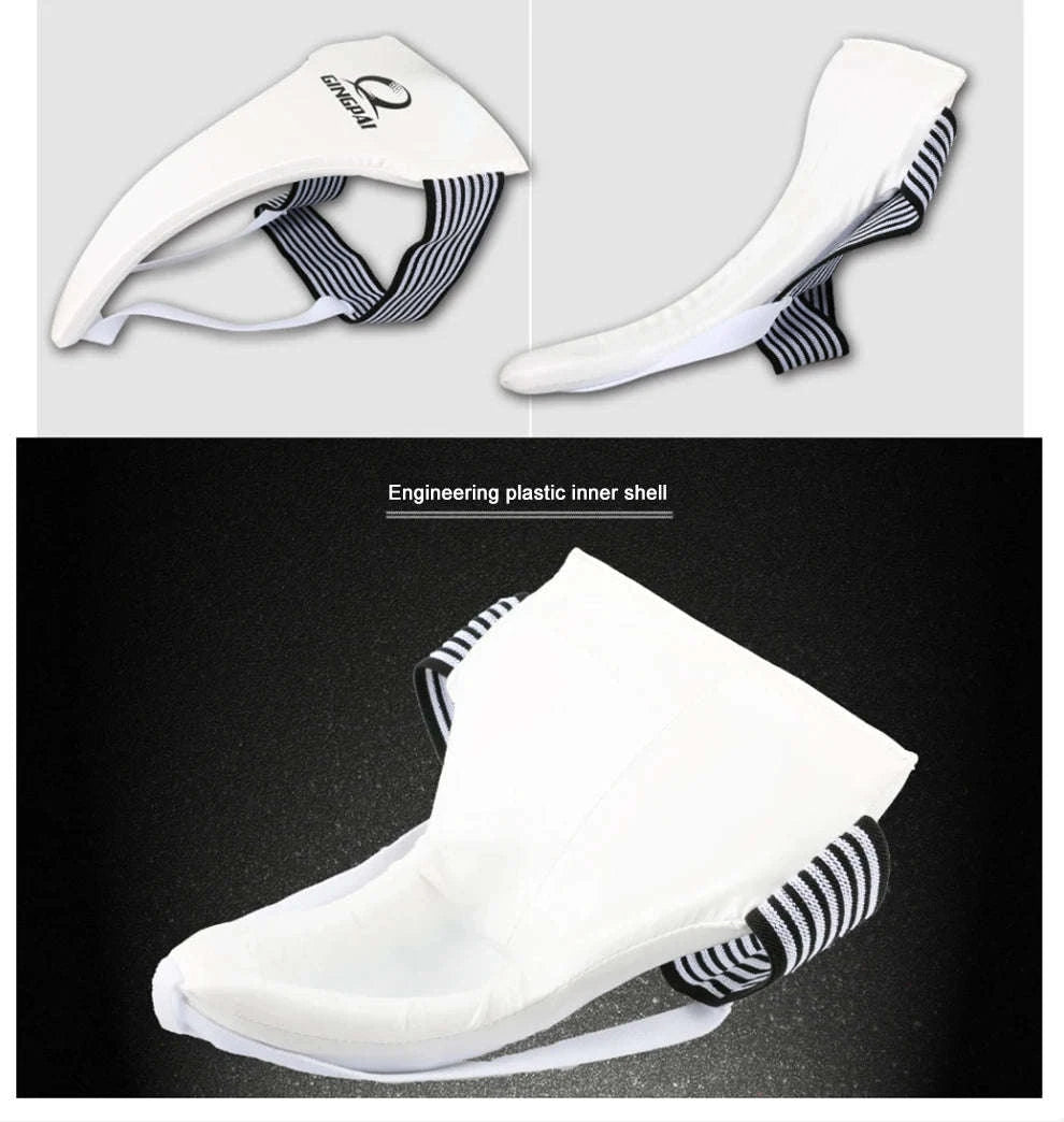 White Groin Guard Cup for Taekwondo, Muay Thai and Martial Arts-Male / XL
