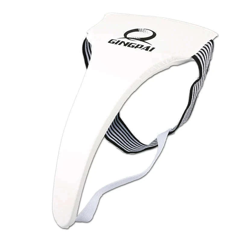 White Groin Guard Cup for Taekwondo, Muay Thai and Martial Arts-Male / XL