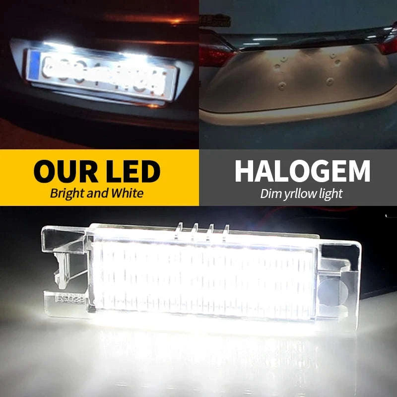 White LED License Plate Lamp for T10 Halogen Replacement-2pcs Led Lights / China Mainland