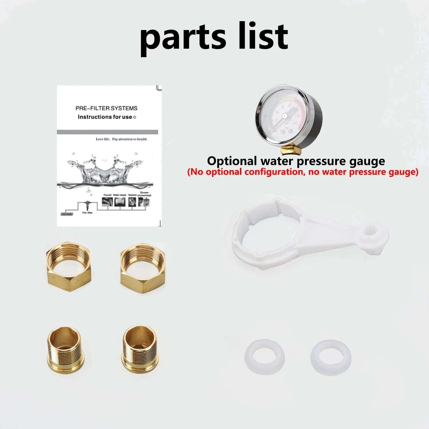 Whole House Spin Down Sediment Water Filter Pre-Filter System-filter element
