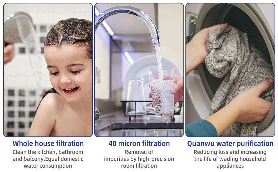 Whole House Spin Down Sediment Water Filter Pre-Filter System-filter element