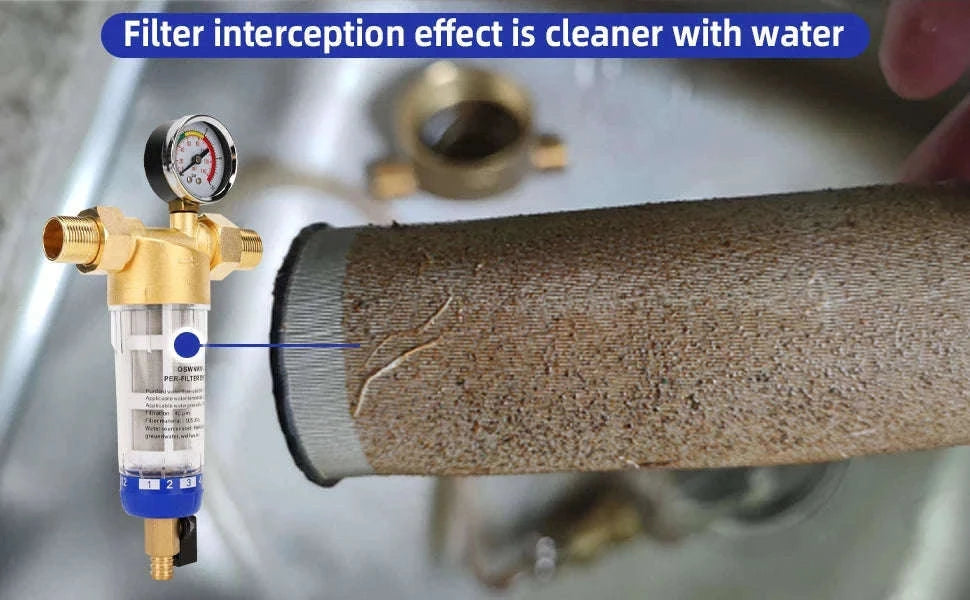 Whole House Spin Down Sediment Water Filter Pre-Filter System-filter element