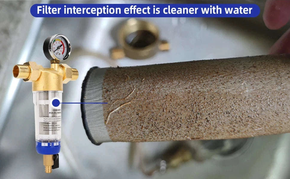 Whole House Spin Down Sediment Water Filter Pre-Filter System-filter element