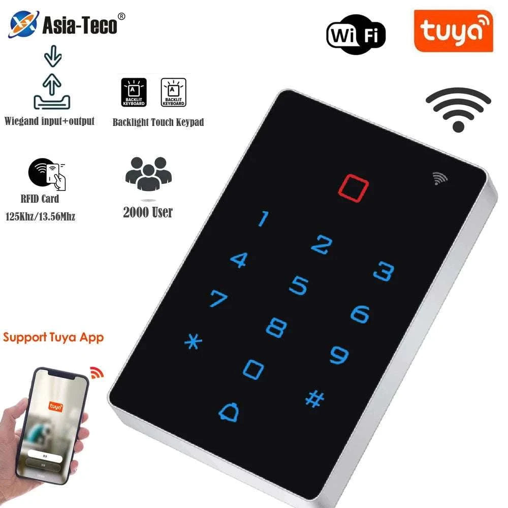 Wi‑Fi RFID Access Control Keypad with Touch Reader for Simple Entry-T12EM-WIFI and cover