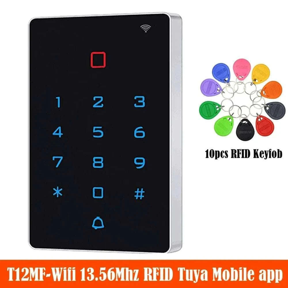 Wi‑Fi RFID Access Control Keypad with Touch Reader-T12EM-WIFI and cover