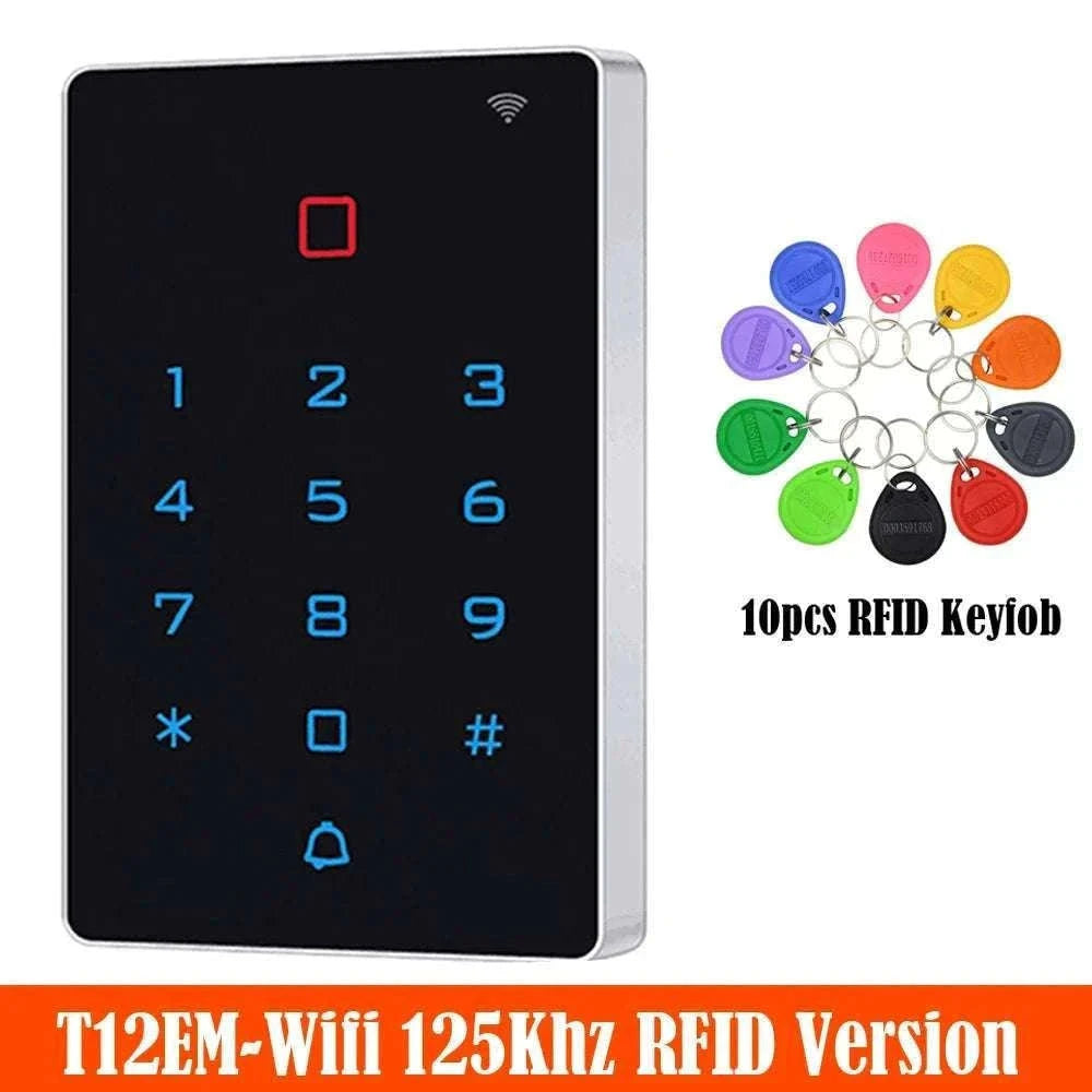 Wi‑Fi RFID Access Control Keypad with Touch Reader-T12EM-WIFI and cover