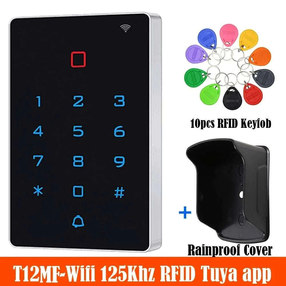 Wi‑Fi RFID Access Control Keypad with Touch Reader-T12EM-WIFI and cover